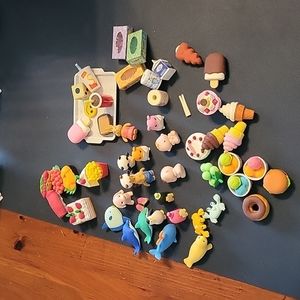 Rubber Mini Erasers - Lot of 50+